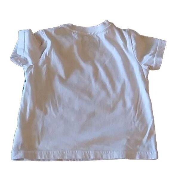 Lee Toddler Boys Size 2T T-Shirt Bulldog Graphic White Blue Stripes Tee - Picture 4 of 5